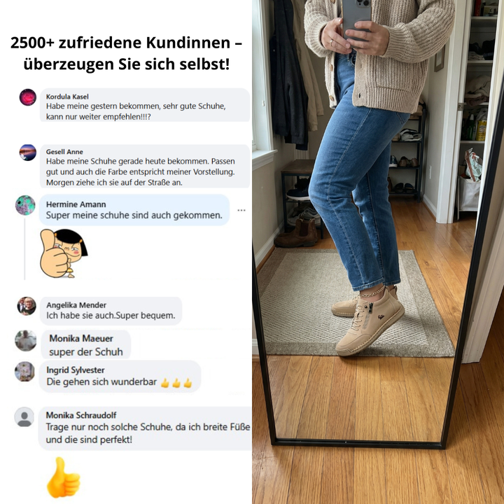 Mila – Wygodne Ortopedyczne Sneakersy + Zamek Błyskawiczny